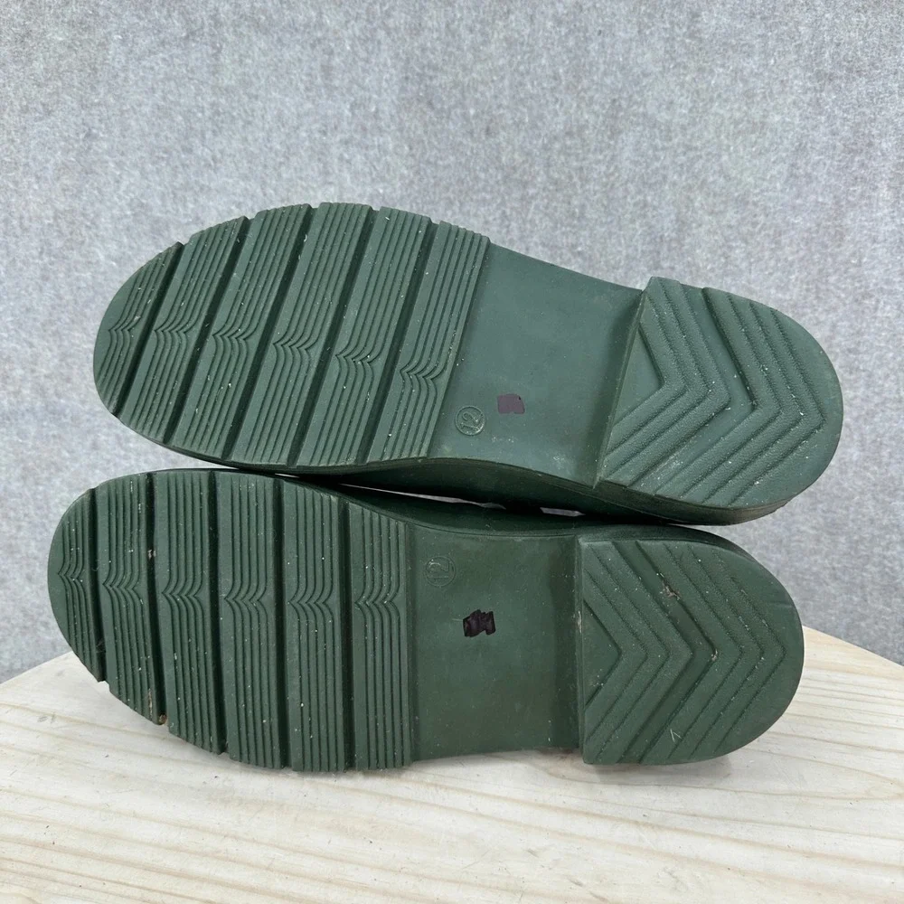 Hunter x Target Men Size 12 Green Rubber Ankle Rain Boots Gorpcore Utility